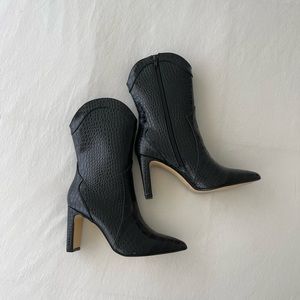 Black Heeled Booties